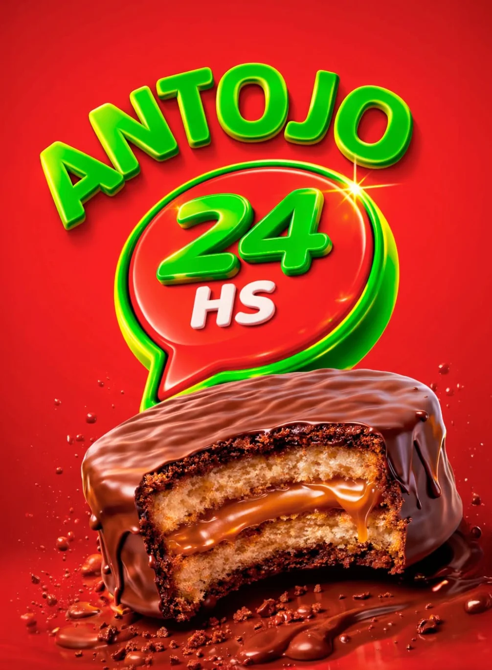 Antojo 24 HS — alfajor relleno de dulce de leche, disponible en YES! Kioscos Únicos